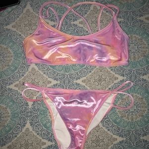 Victoria’s Secret pink velvet bikini